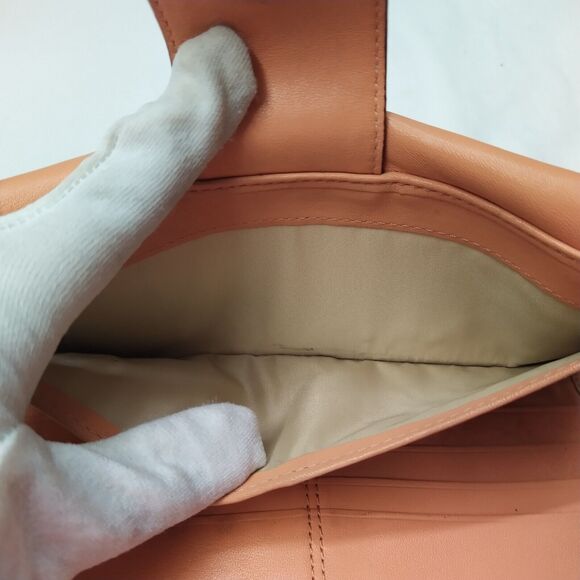 Coach Orange Leather Turn Lock Credit Card ID Window Bifold Wallet - Picture 10 of 15